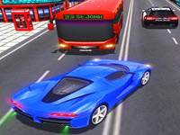 Car Racing in Fast Highway Traffic